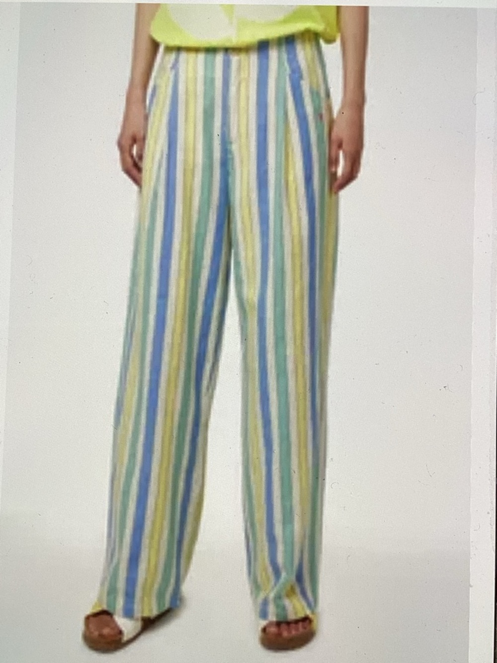 Talbots Striped Linen Pants